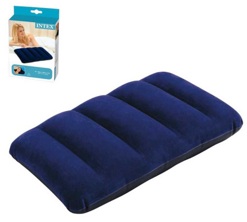 Intex Подушка 68672 (24) надувна, синя, велюр, 48х32см