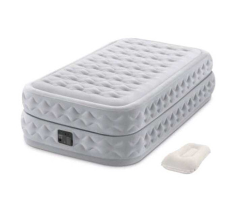 Intex Велюр матрац Twin 64488 ND (1) 99х191х51 см, вбудований електронасос, подушка, одномісний