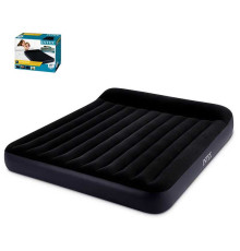 Intex Велюр Ліжко 64144 (2) з підголовником, розмір 183x203x25 см