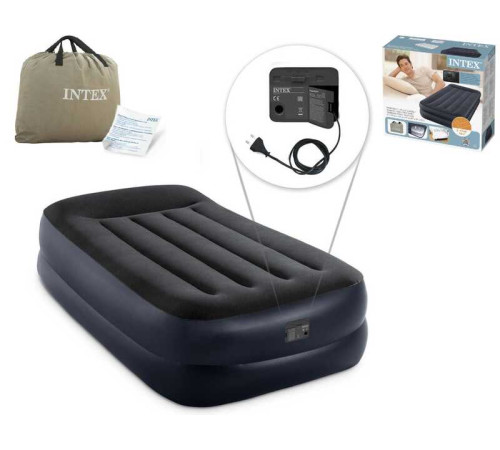 Intex Велюр матрац 64122 ND (3) з підголівником, розмір 99х191х42 см