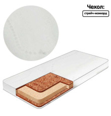 гр Матрац дитячий ортопедичний "Twins" 2050080 NEW КПК (стрейч-жаккард) 60*120*8 см. білий (1) "Homefort"