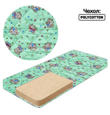 гр Матрац дитячий ортоп. "Малятко-3" 12112312 поролон - полікоттон, 601206 см., колір зелений "Ведмедик у захваті" (1) "Homefort"