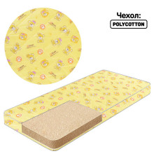 гр Матрац поролон - полікотон "Малютка3 1112312 "Сліди ведмедика" - колір жовтий (1) "Homefort"