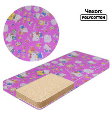 гр Матрац поролон - полікотон "Малютка 3" 111233 Kitty "- колір рожевий (1) - "Homefort"