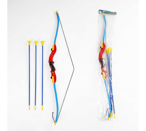 Лук 596-1 A (72) висота 103 см, 3 стріли з присосками, в пакеті