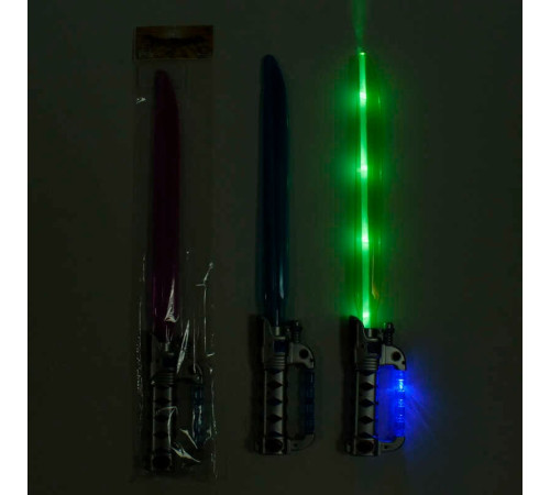 Меч FJ 536 G - 4 BRG (192/2) 3 кольори, світло, звук, 52 см, у пакеті, ВИДАЄТЬСЯ ТІЛЬКИ МІКС ВИДІВ