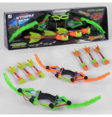 Лук АХ 1020 (24) 2 кольори, довжина 57 см, 3 стріли: на присосці і свистячі, в коробці