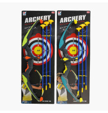 Лук ZY 1926 (36/2) 2 кольори, на батарейках, довжина лука 61 см, підсвічування, на листі