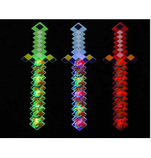 Меч C 74043 (144) 3 види, довжина 62 см, підсвічування, звукові ефекти, імітація бою, в пакеті, ВИДАЄТЬСЯ МІКС ВИДІВ