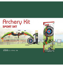 Лук 988-670 (18/2) 3 стріли на присосках, підсвічування, на батарейках, довжина лука 62 см, футляр для стріл, мішень, в коробці