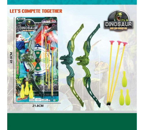 Лук WX 002 (192/2) 2 види, стріли, мішень, кеглі, на листі