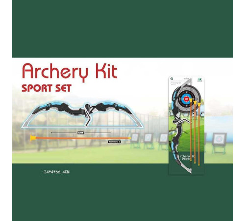 Лук 988-687 D (24/2) 62 см, 3 стріли з присосками, мішень, на листі – в наличии! Купите сейчас у KAZKOVA