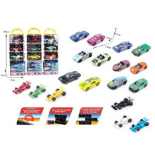 Набір машин DS 087 (96/2) 3 види, 5 штук в коробці, металопластиковий корпус, в коробці, ВИДАЄТЬСЯ ТІЛЬКИ МІКС ВИДІВ