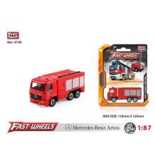 Спецтехніка 6726 (204) "Play Smart", "Пожежна машина", металопластик, на листі