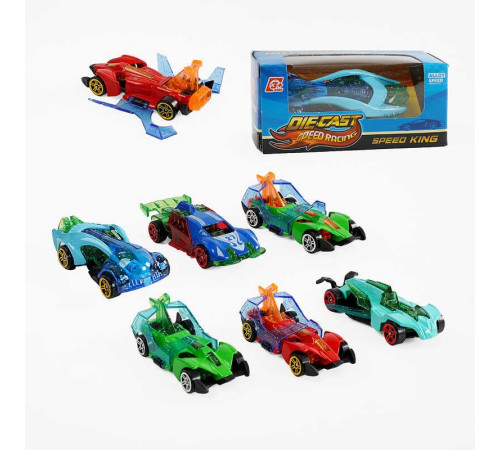 Машинка K 112 A14 (1080/3) в коробці, рухливі елементи, металопластик, ВИДАЄТЬСЯ ТІЛЬКИ МІКС ВИДІВ