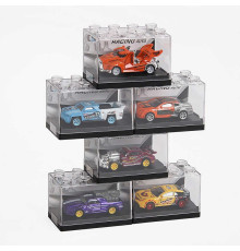 Набір машинок 95577-27 (16/3) металопластиковий корпус, гумові шини, в плівці, ЦІНА ЗА 6 ШТУК В УПАКОВЦІ, МІКС В УПАКОВЦІ