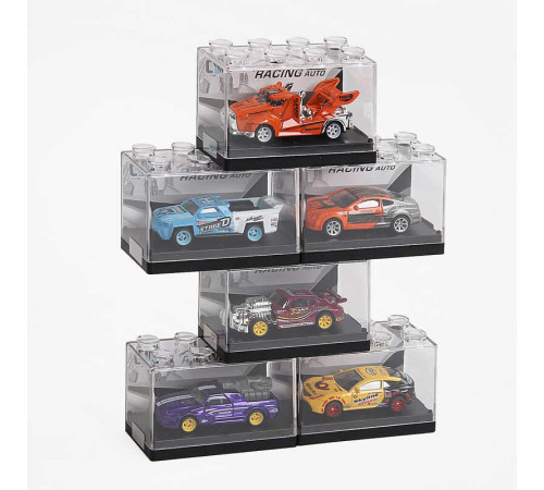 Набір машинок 95577-27 (16/3) металопластиковий корпус, гумові шини, в плівці, ЦІНА ЗА 6 ШТУК В УПАКОВЦІ, МІКС В УПАКОВЦІ