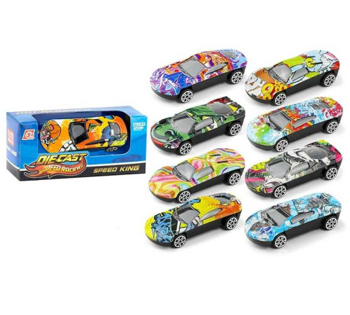 Машинка K 112 A2 (1080/3) 8 видів, металопластик, в коробці, ВИДАЄТЬСЯ МІКС