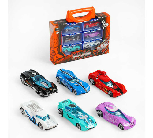 Набір машин 3101-1 (72/2) 6 металопластикових машин, окремі контейнери, в коробці