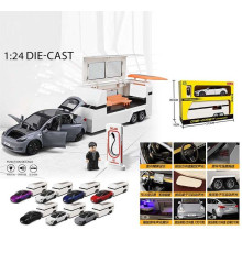 Машинка M 92311-6 (24) металопластик, інерція, підсвічування, звуки, пісня англ, відкриваються дверцята, трейлер, в коробці, ВИДАЄТЬСЯ ТІЛЬКИ МІКС ВИДІВ