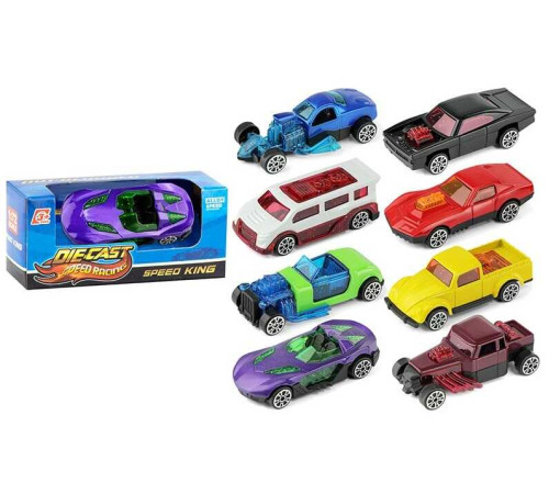 Машинка K 112 A3 (1080/3) 8 видів, металопластик, в коробці, ВИДАЄТЬСЯ МІКС