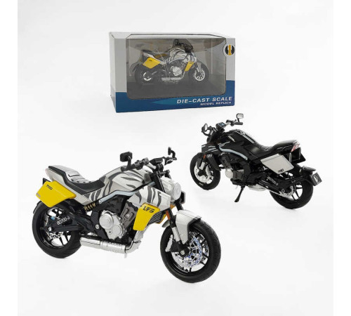 Мотоцикл металопластиковий M 12-14 B (48/2) 2 види, звуки, підсвічування, гумові шини, рухливі елементи, підставка, в коробці