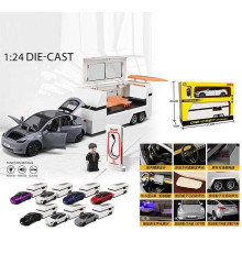 Машинка M 92312-6 (24) металопластик, інерція, підсвічування, звуки, пісня англ, відкриваються дверцята, трейлер, в коробці, ВИДАЄТЬСЯ ТІЛЬКИ МІКС ВИДІВ