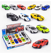 Набір машин 6590 D (24) "Play Smart", металопластик, ЦІНА ЗА 12 ШТУК В БЛОЦІ