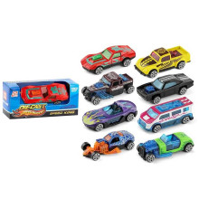 Машинка K 112 A4 (1080/3) 8 видів, металопластик, в коробці, ВИДАЄТЬСЯ МІКС