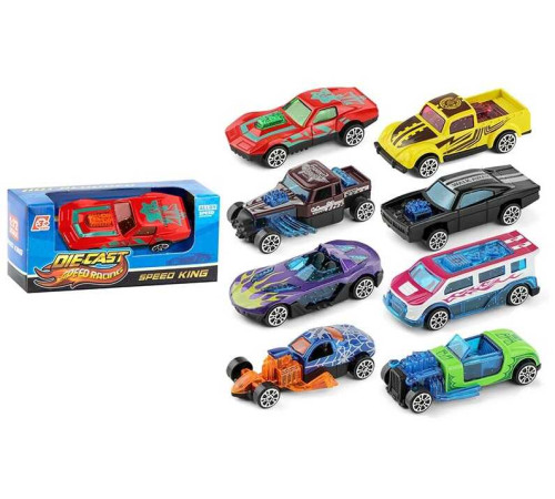 Машинка K 112 A4 (1080/3) 8 видів, металопластик, в коробці, ВИДАЄТЬСЯ МІКС