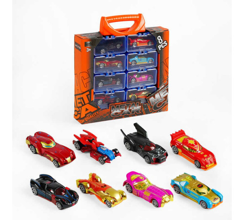 Набір машин 3102-4 (60/2) 8 металопластикових машин, окремі контейнери, в коробці