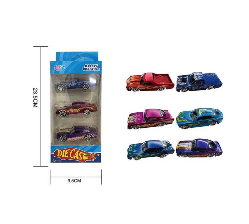 Набір машин ESD-C 12 (168/2) металопластикові, 3 штуки, коробці