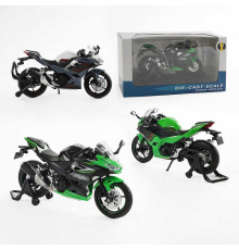 Мотоцикл металопластиковий M 12-17 B (48/2) 3 види, звуки, підсвічування, гумові шини, рухливі елементи, підставка, в коробці, ВИДАЄТЬСЯ МІКС ВИДІВ