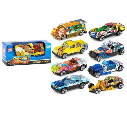 Машинка K 112 A5 (1080/3) 8 видів, металопластик, в коробці, ВИДАЄТЬСЯ МІКС