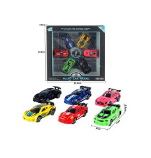 Набір машин 6618 (96/2) 6 штук,6 штук, металопластик, інерція, в коробці