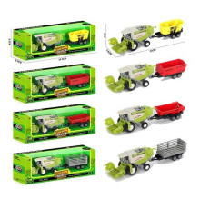 Комбайн 955-210 (144/2) 4 види, металопластик, знімний причіп, навісне обладнання, в коробці, ВИДАЄТЬСЯ МІКС