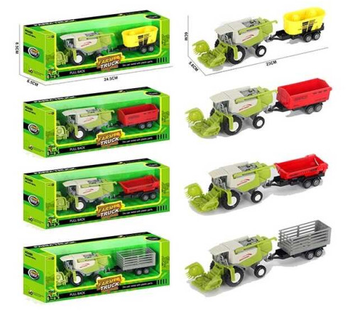 Комбайн 955-210 (144/2) 4 види, металопластик, знімний причіп, навісне обладнання, в коробці, ВИДАЄТЬСЯ МІКС – в наличии! Купите сейчас у KAZKOVA