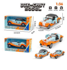 Машинка 335 B (288/2) 2 види, металопластик, інерція, дверцята відчиняються, масштаб 1:36, в коробці