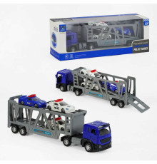 Трейлер CLM 16 B (96/2) 3 поліцейські машинки, інерція, металопластик, в коробці