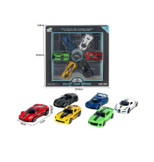 Набір машин 6619 (96/2) 6 штук, металопластик, інерція, в коробці