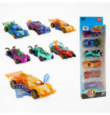 Набір машин K 101 A44 (288/2) 6 машинок, металопластиковий корпус, рухливі елементи, в коробці