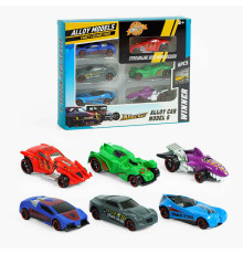 Набір машин 6662 (120/2) 6 штук, металопластик, довжина 7см, в коробці