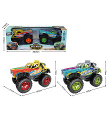 Набір машин HJ 900 G (48/2) 2 машинки, металопластик, інерція, гумові шини, в коробці