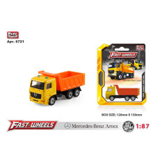 Спецтехніка 6721 (204) "Play Smart", "Самоскид", металопластик, рухлива платформа, на листі