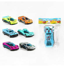 Машинка S 634-10 (1200/2) 6 видів, 1шт в пакеті, металопластик, ВИДАЄТЬСЯ МІКС