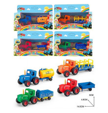 Трактор з причепом 11946 (288/2) "Синій Трактор", 1шт в коробці, 4 кольори, металопластик, ВИДАЄТЬСЯ МІКС