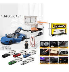 Машинка M 92321-6 (24) металопластик, інерція, підсвічування, звуки, пісня англ, відкриваються дверцята, трейлер, в коробці ВИДАЄТЬСЯ ТІЛЬКИ МІКС ВИДІВ