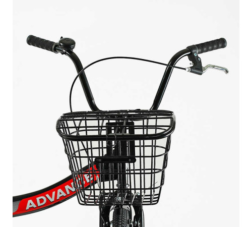 Велосипед складний Corso 24'' Advance AD-24400 (1) + КОШИК, одношвидкісний, складна сталева рама 14'', корзина – в наличии! Купите сейчас у KAZKOVA
