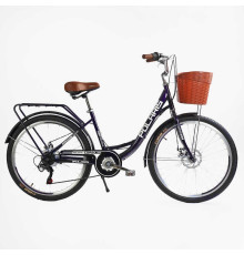 Велосипед міський Corso «Polaris» 26`` PS-36620 + КОШИК