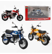 Мотоцикл BG 34-733 (48/2) "Мото Експерт", 3 кольори, металопластик, масштаб 1:12, прогумовані колеса, підсвічування, амортизація, платформа, в коробці, ВИДАЄТЬСЯ ТІЛЬКИ МІКС ВИДІВ